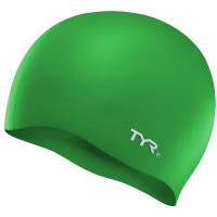 Шапочка для плавания TYR Wrinkle Free Silicone Cap LCS-310 зеленый