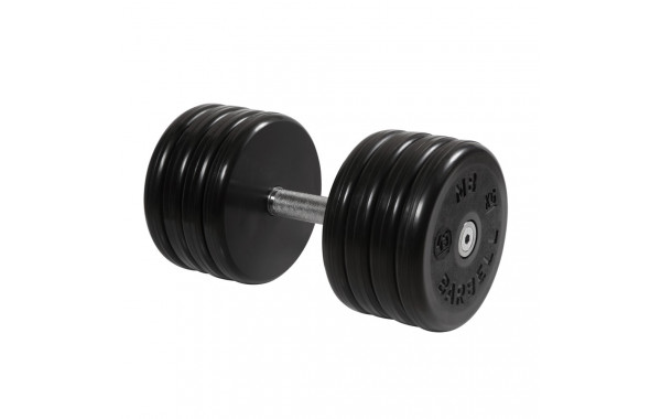 Гантель классик MB Barbell с вращающейся ручкой 45 кг MB-FdbEM-B45 600_380