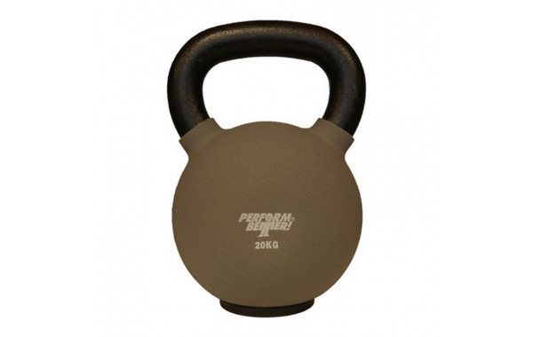 Обрезиненная гиря 20 кг Perform Better Neoprene Kettlebell 8940 серый 600_380