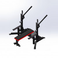 Жимовая скамья домкратная для пауэрлифтинга Aerofit P1410F