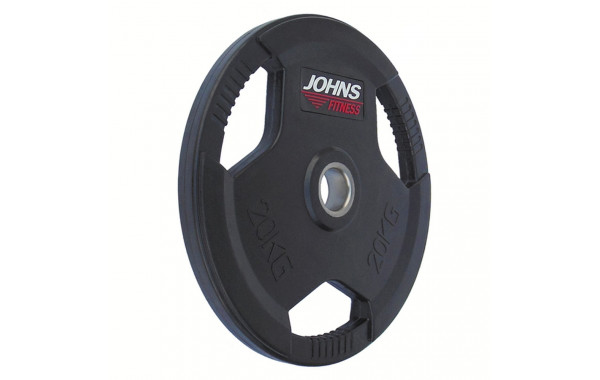 Диск обрезиненный 20кг Johns 91010 -20В черный 600_380