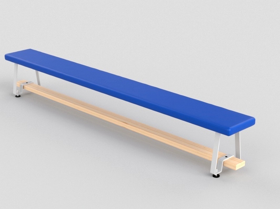 Скамья гимнастическая 2м Atlet Мягкая, поролон,тент, на металл. ножках IMP-A495 1067_800