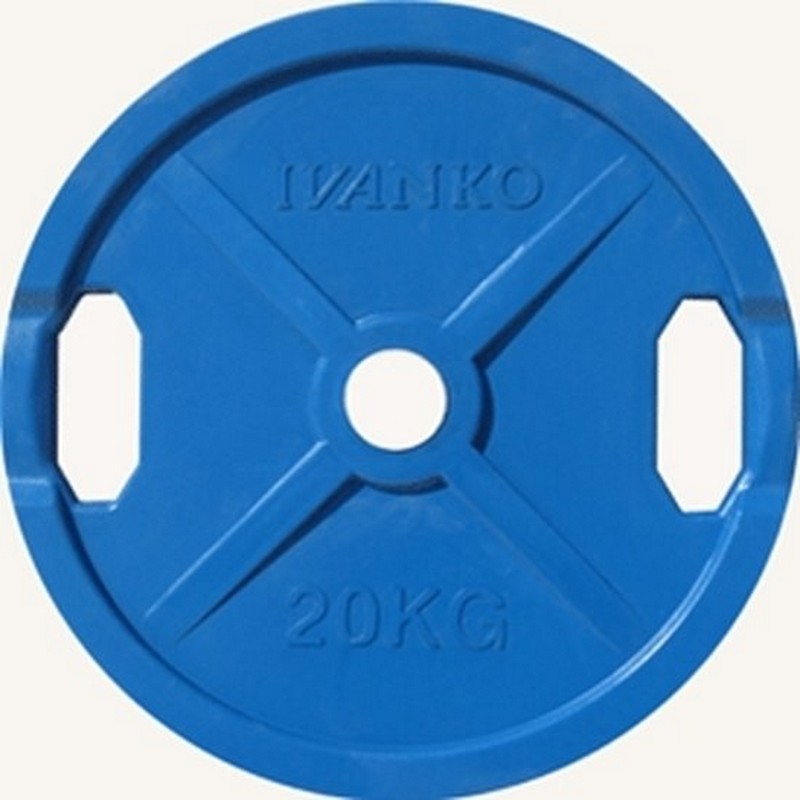 Диск обрезиненный 20кг Johns DR71022 - 20С цветной 800_800