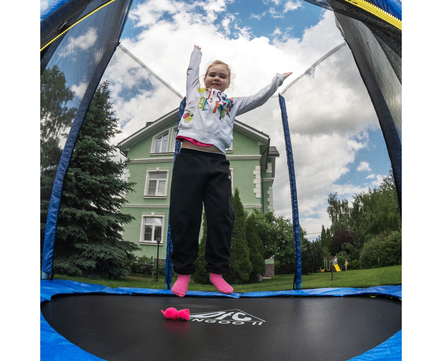 Батут DFC Trampoline Fitness 6ft наружн.сетка (183см) 6FT-TR-B синий 1834_1500