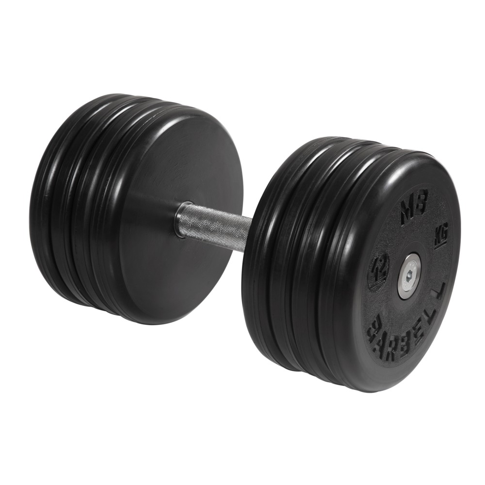 Гантель классик MB Barbell с вращающейся ручкой 42 кг MB-FdbEM-B42 1000_1000