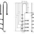 Лестница для бассейнов серии M M204 ПТК Спорт 021-0541 120_120