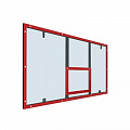 Щит баскетбольный игровой 180х105см оргстекло на раме (разметка красная) Dinamika ZSO-002101 120_120